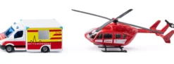 siku 1748 2-tlg. Set Mercedes-Benz Rettungswagen und Helikopter | Blaulichtmodell 1:87