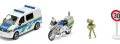 siku 2562 VW T6 mit BMW Polizeimotorrad | Blaulichtmodell