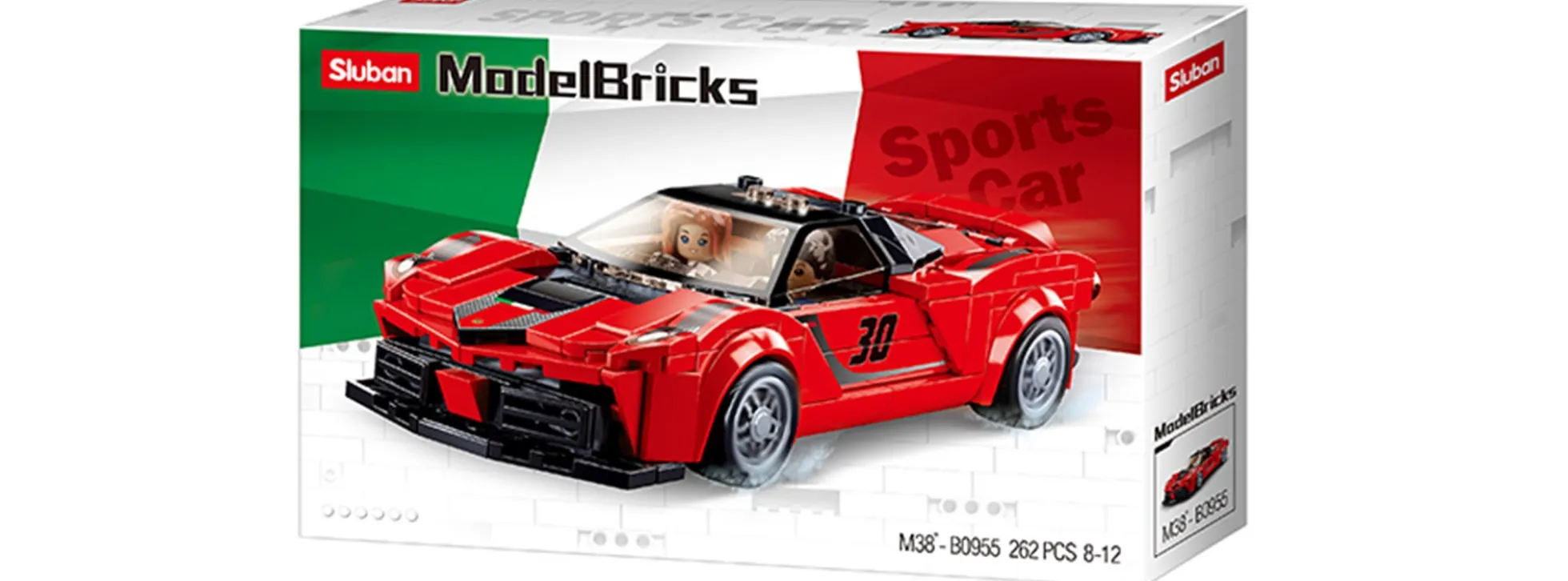 Sluban M38-B0955 Italienischer Sportwagen | Auto Baukasten