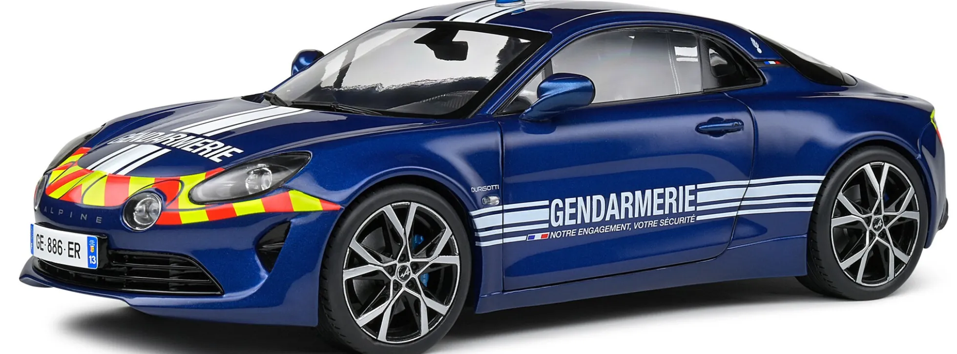 Solido 421186120 Alpine A110 Gendarmerie 2023 | Blaulichtmodell 1:18