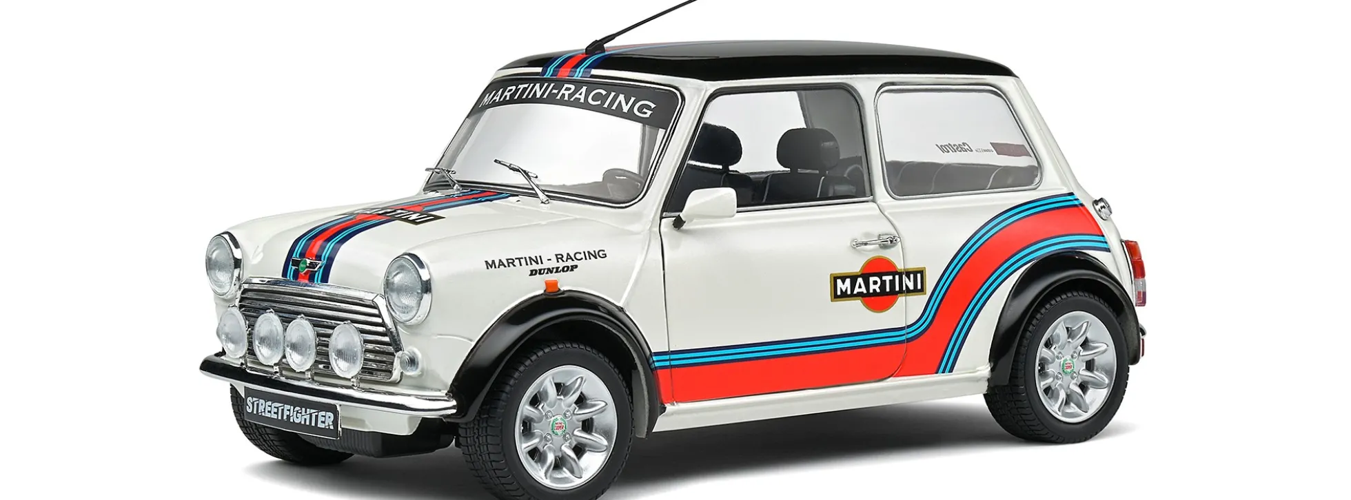 Solido 421182880 Mini Cooper Martini Evo Sport weiß | Modellauto 1:18