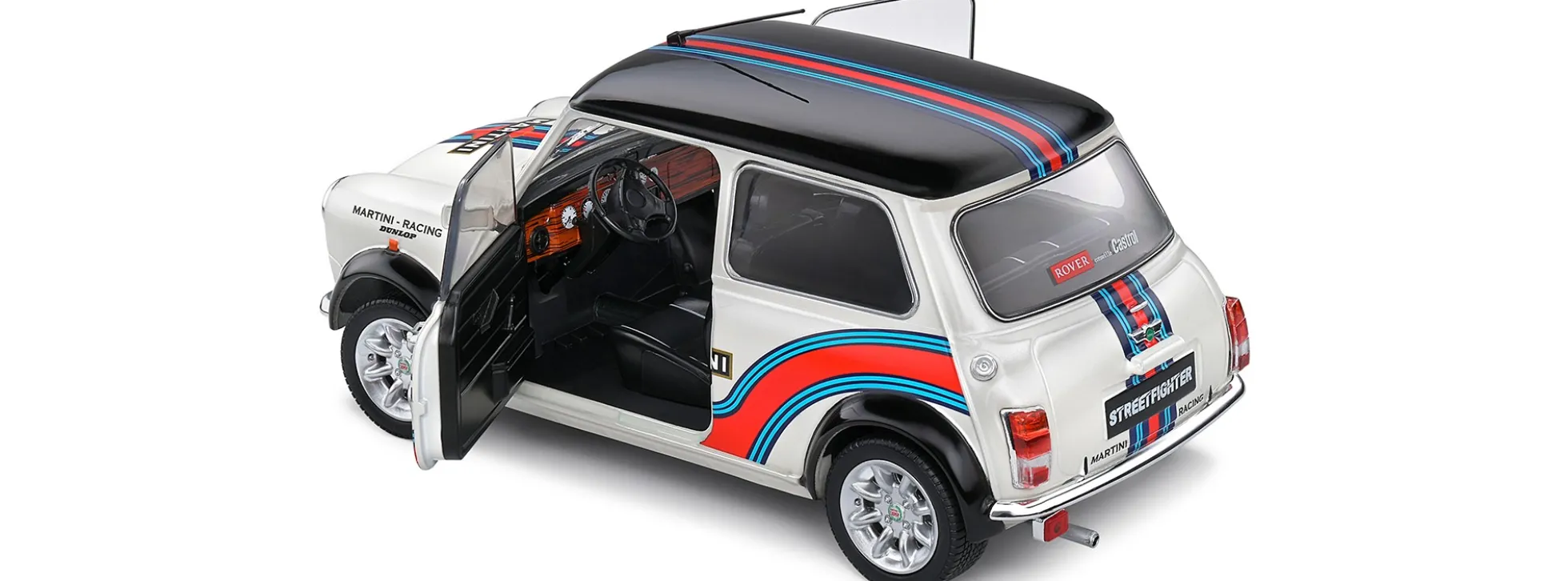 Solido 421182880 Mini Cooper Martini Evo Sport weiß | Modellauto 1:18