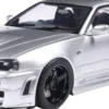 Solido 421186517 Nissan Skyline R34 GT-R silber | Modellauto 1:18