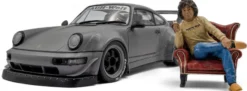 Solido 421186582 Porsche RWB Bodykit Nardo grau | mit Figur | Modellauto 1:18