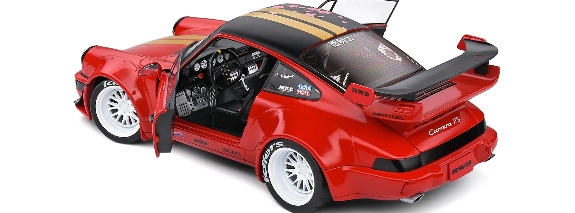 Solido 421182940 Porsche 911 RWB Red Sakura 2021 | Modellauto 1:18