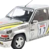 Solido 421186536 Renault 5 GT Turbo MK2 #17 silber | Modellauto 1:18