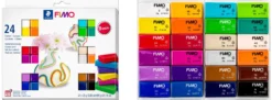 STAEDTLER 8023C FIMO® soft Basic Modelliermasse | mehrfarbig | ofenhärtend | Inhalt 24 x 25 g