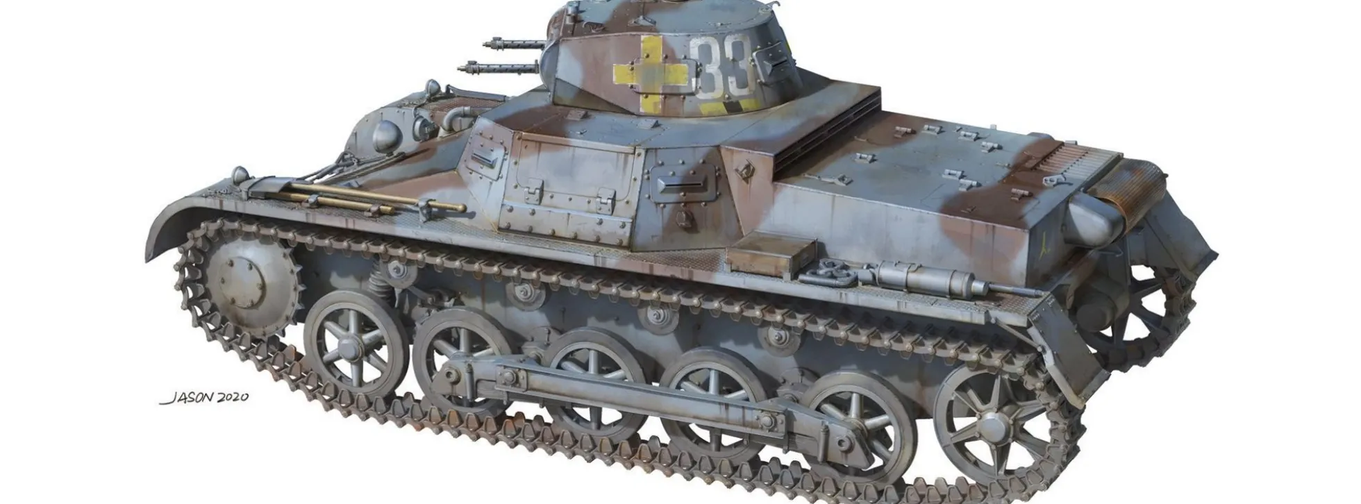 Takom 1010 Pz.Kpfw.I Ausf. B | Panzer Bausatz 1:16