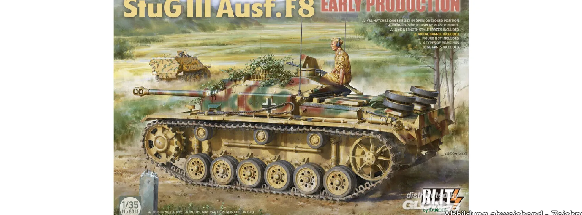 Takom TAK8013 StuG III Ausf. F8 Early | Panzer Bausatz 1:35