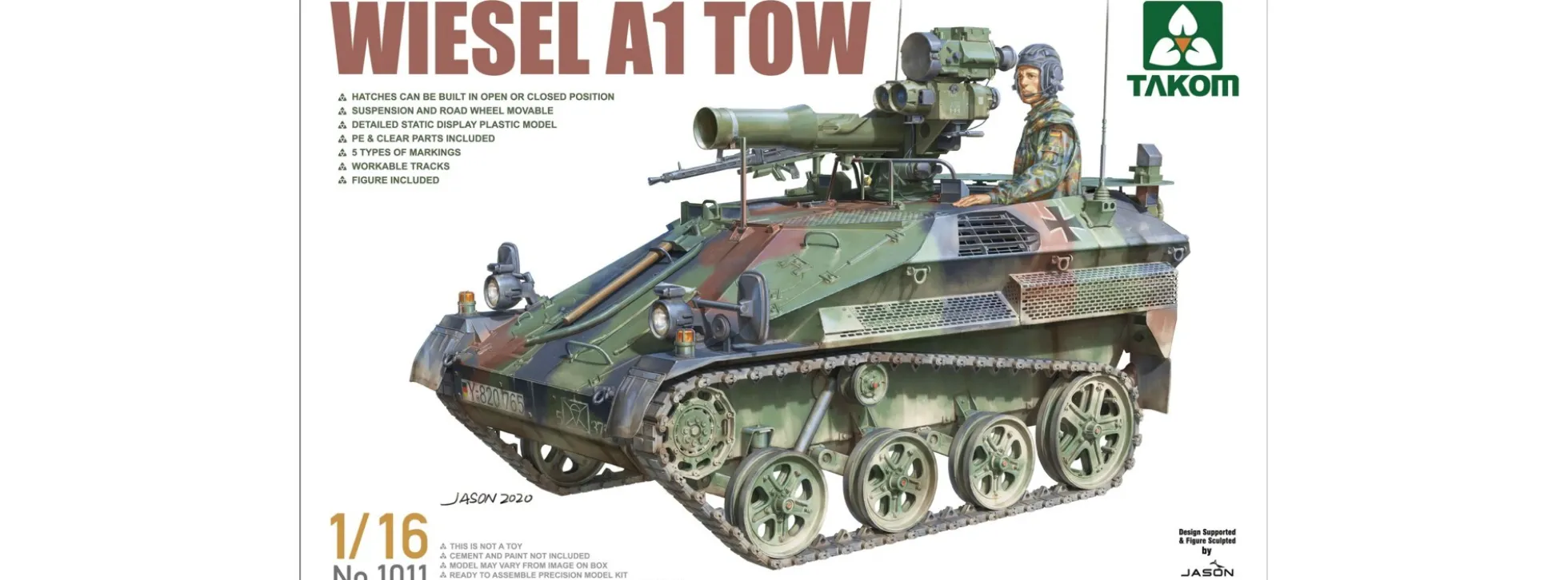 Takom 1011 Wiesel A1 Tow Bundeswehr | Panzer Bausatz 1:16