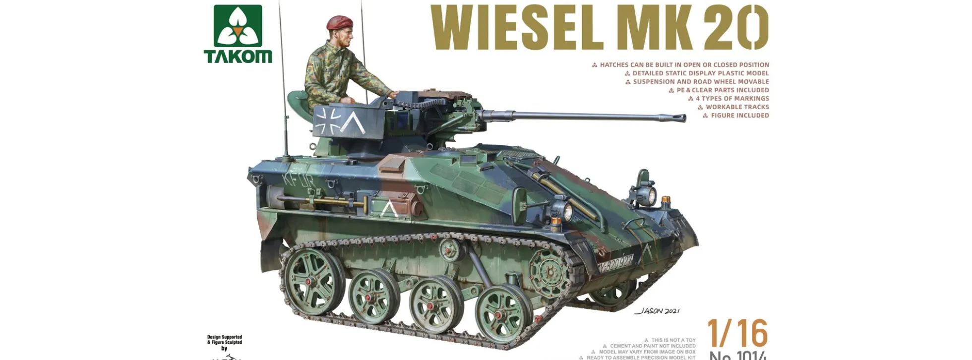 Takom 1014 Wiesel MK 20 | Militär Bausatz 1:16