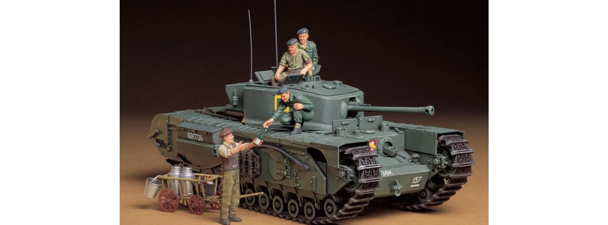 TAMIYA 35210 Brit. Infanterie-Panzer Churchill Mk. VII Bausatz 1:35