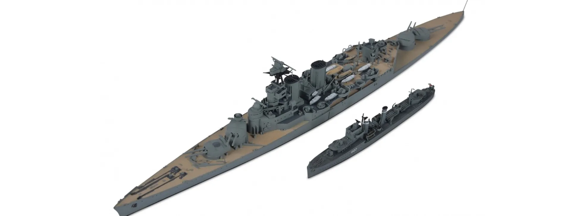 TAMIYA 31806 British Hood + E-Klasse Kreuzer Zerstörer | Schiff Bausatz 1:700