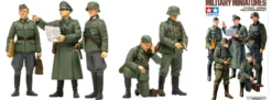 TAMIYA 35298 deutscher Feldkommandant + Soldaten Figuren | WWII | Bausatz 1:35