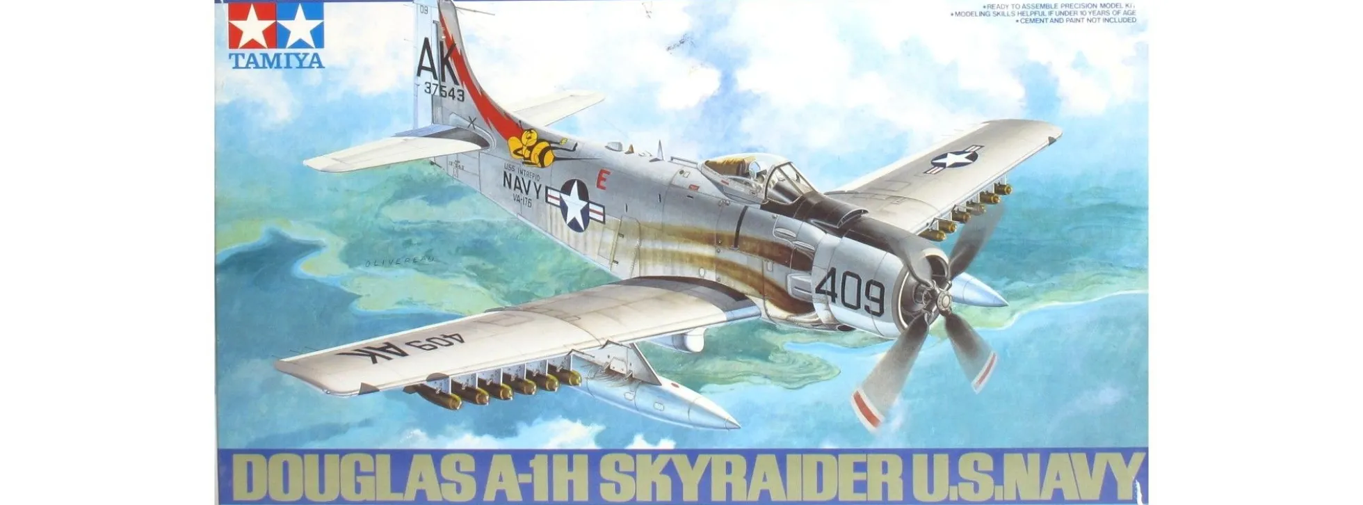 TAMIYA 61058 Douglas A-1H Skyraider Flugzeug Bausatz 1:48