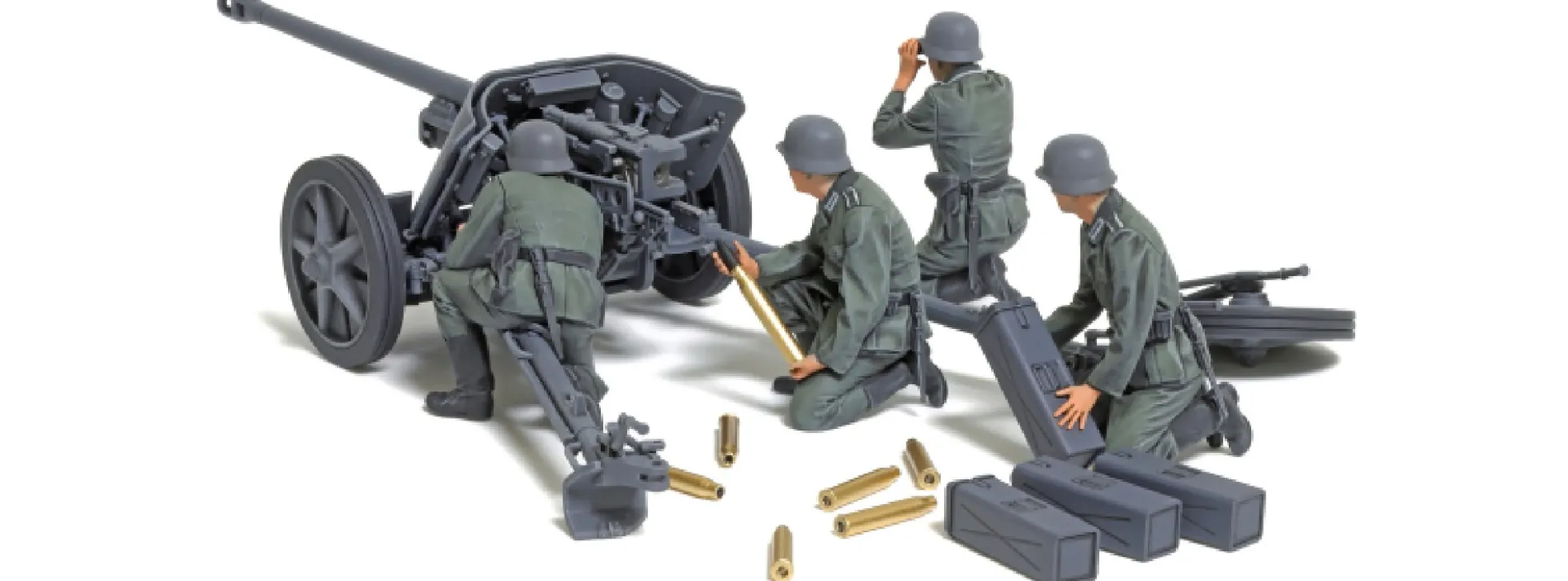 TAMIYA 35392 Dt. PaK 38 5cm mit Mannschaft | Geschütz Bausatz 1:35