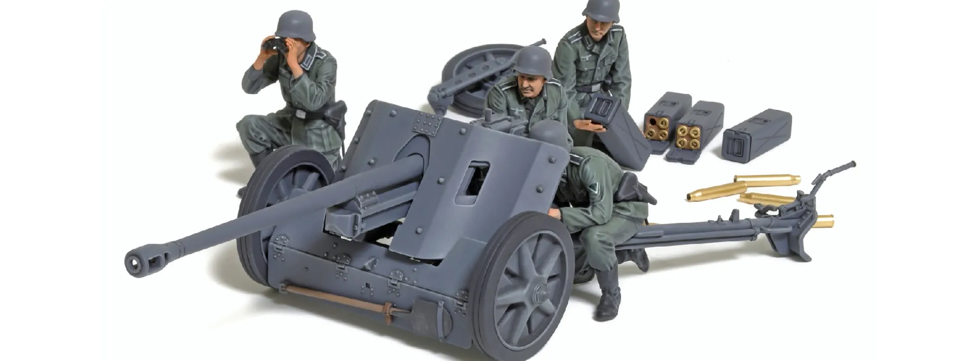 TAMIYA 35392 Dt. PaK 38 5cm mit Mannschaft | Geschütz Bausatz 1:35