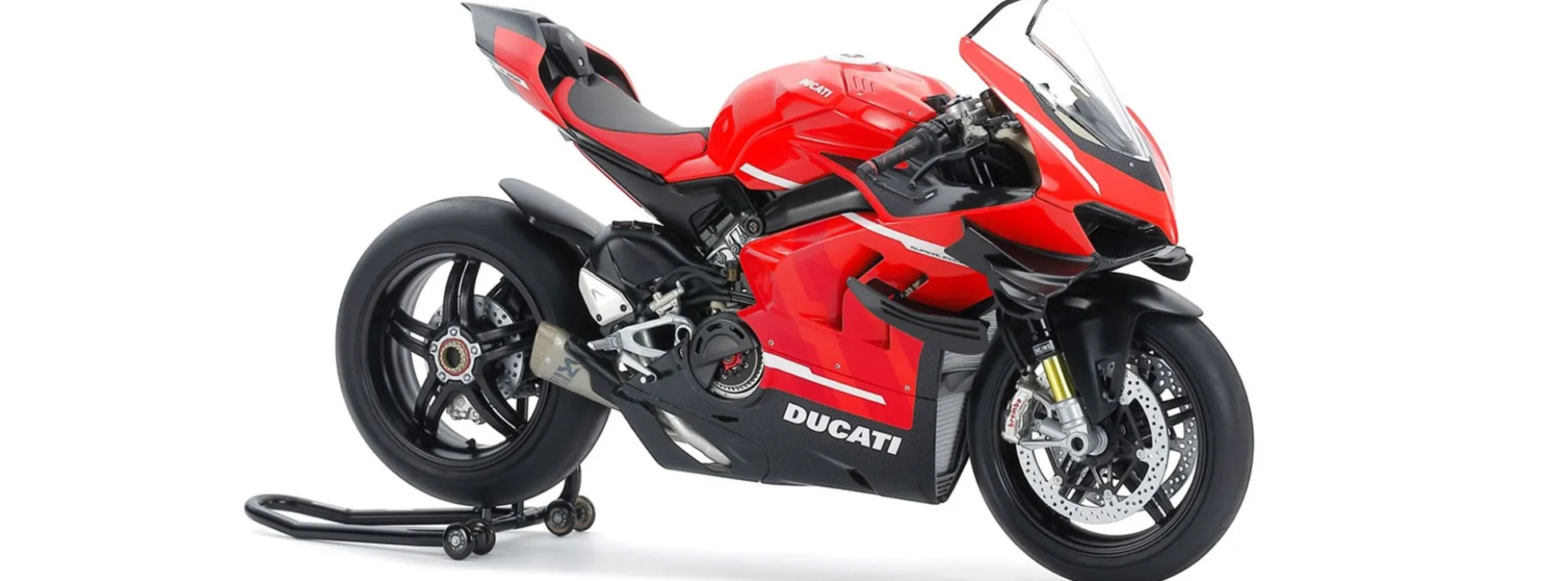 TAMIYA 14143 Ducati Superleggera V4 mit Renn-Kit | Motorrad Bausatz 1:12