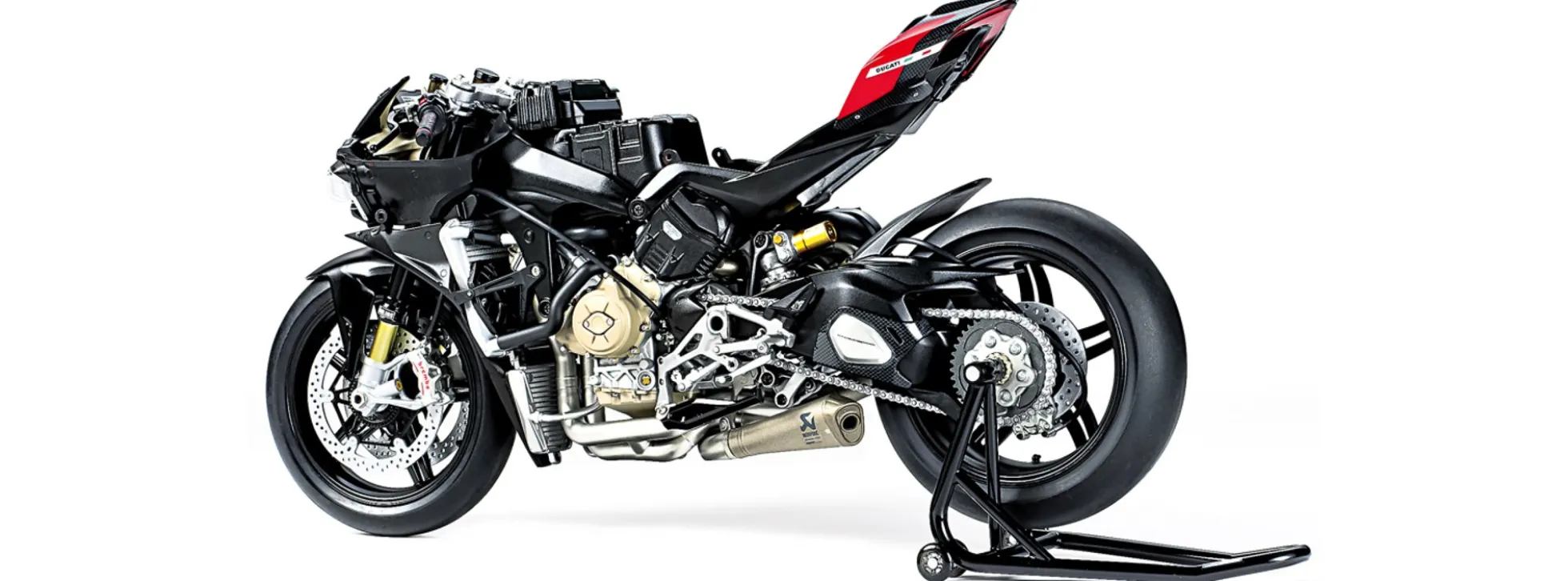 TAMIYA 14143 Ducati Superleggera V4 mit Renn-Kit | Motorrad Bausatz 1:12