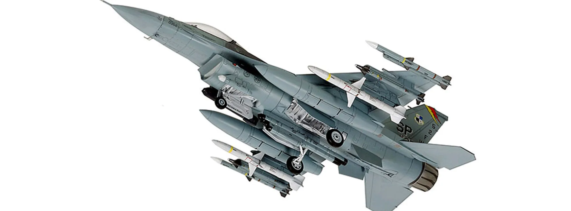 TAMIYA 60788 F-16CJ Fighting Falcon mit Zurüstteilen | Flugzeug Bausatz 1:72