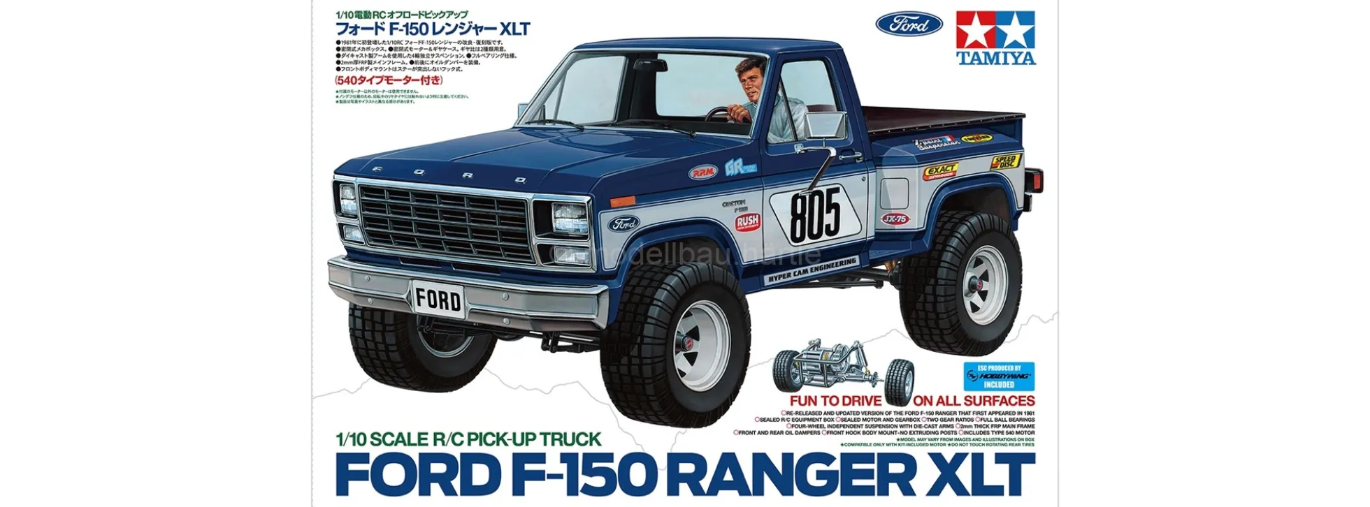 TAMIYA 58759 Ford F-150 Ranger XLT | RC Auto Bausatz 1:10