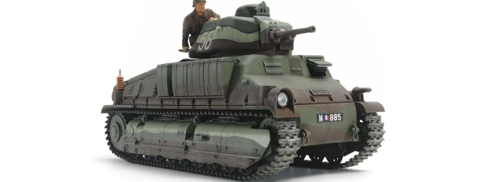TAMIYA 35344 Französischer SOMUA S35 | Militär Bausatz 1:35