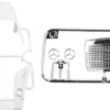 TAMIYA 319004524 H-/J-Teile Spoiler/Spiegel für MB 190E Evo II Weiß | für RC-Car 1:10