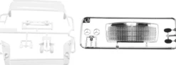 TAMIYA 319004524 H-/J-Teile Spoiler/Spiegel für MB 190E Evo II Weiß | für RC-Car 1:10