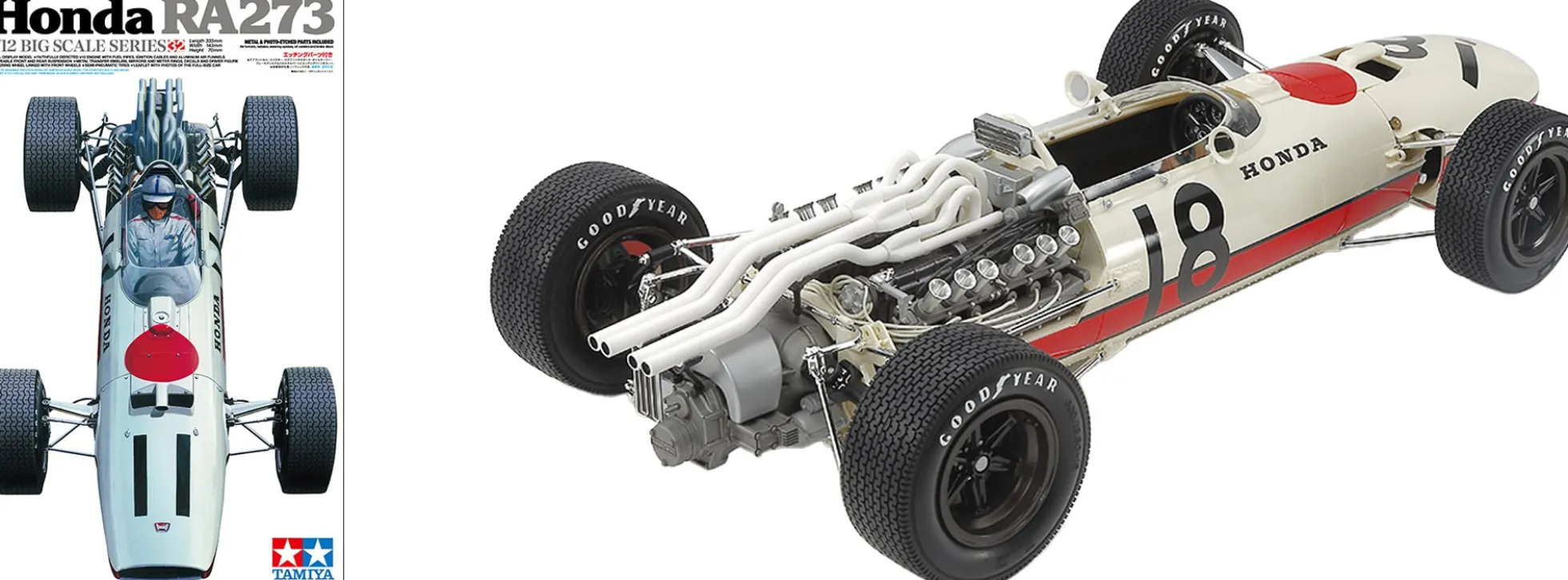 TAMIYA 12032 Honda RA273 mit Photoätzteilen | Auto Bausatz 1:12
