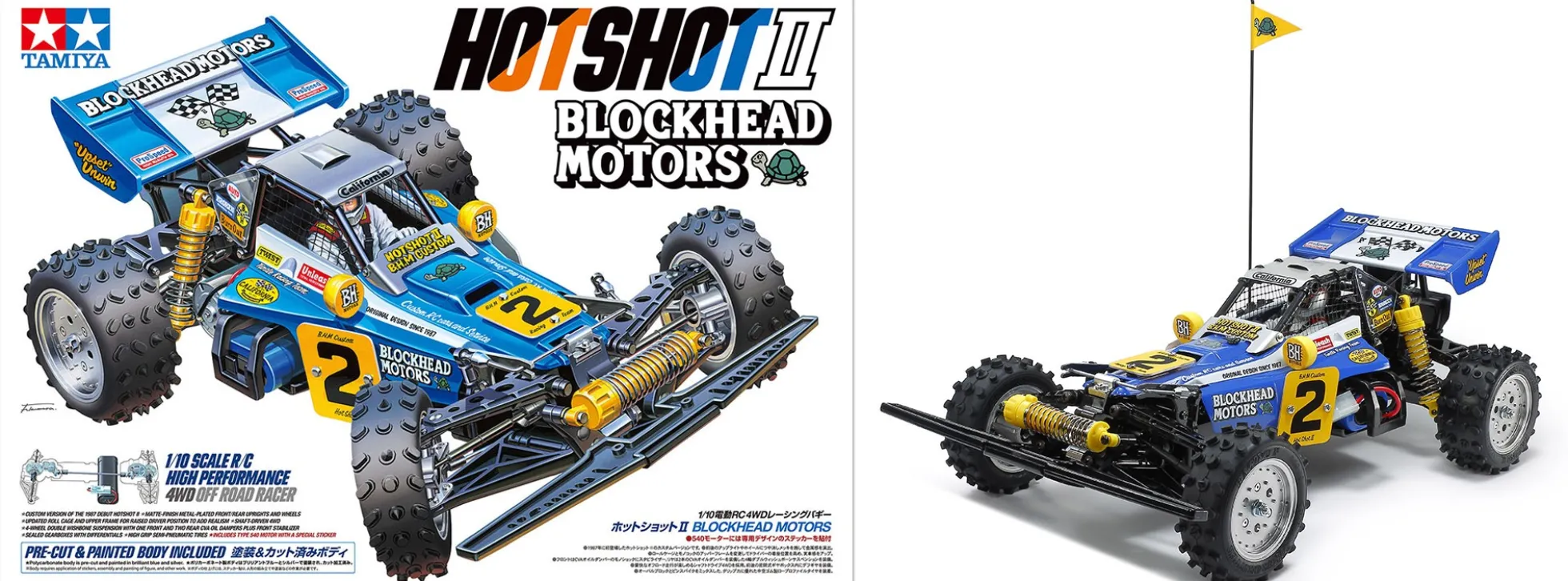 TAMIYA 58710 Hotshot II Blockhead Motors Buggy | RC-Auto Bausatz 1:10