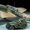 TAMIYA 25212 IL-2 Shturm mit Fahrzeug GAZ-67B | Flugzeug Bausatz 1:48