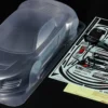 TAMIYA 51754 Karosserie-Satz Audi R8 LMS 2008 | unlackiert | für TT-01 E / TT-02 Chassis 1:10