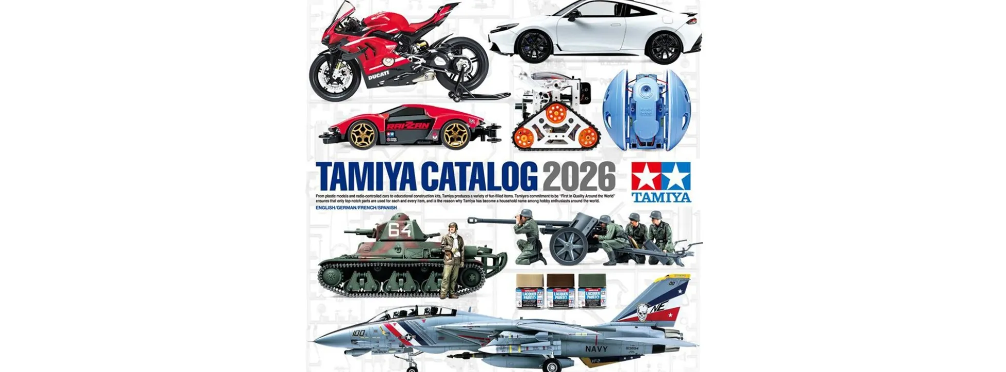 TAMIYA 64463 Katalog 2026 GB/DE/F/E | Plastik- und RC-Modellbau