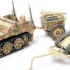 TAMIYA 32502 Kettenkraftrrad mit Infanterieanhänger und Goliath Bausatz 1:48