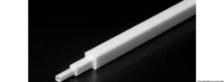 TAMIYA 70261 Kunststoff Vierkant-Rohrprofil weiß | 3 x 3 x 400 mm | 5 Stück | Modellbau-Zubehör