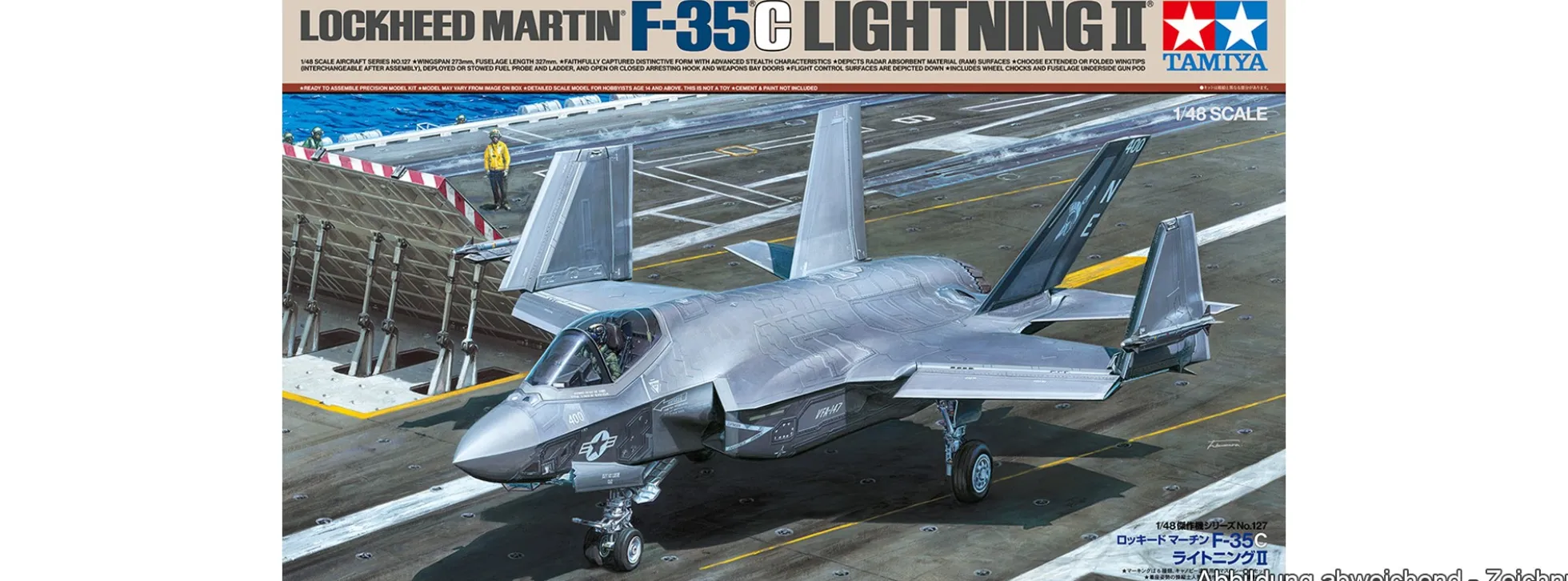 TAMIYA 61127 Lockheed Martin F-35C Lightning II | Flugzeug Bausatz 1:48
