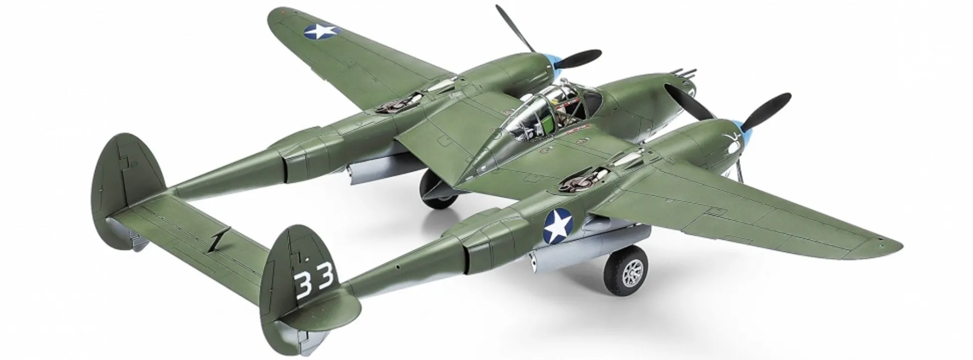 TAMIYA 61120 Lockheed P38 F/G Lightning US Army | Flugzeug Bausatz 1:48