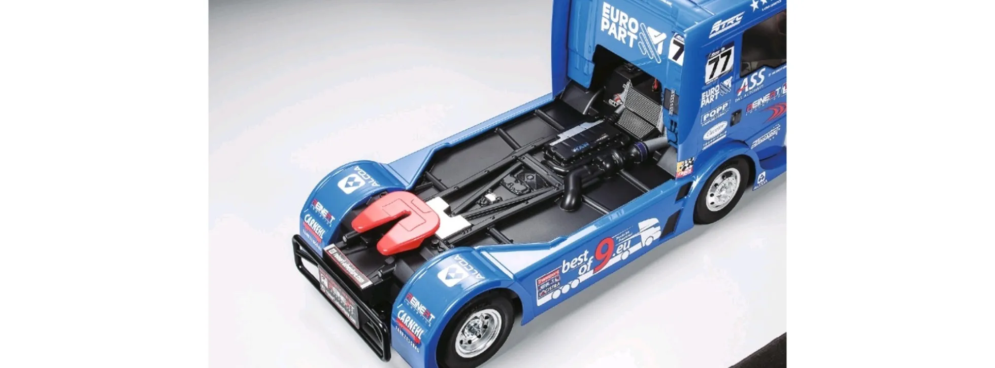 TAMIYA 58642 MAN TGS Racing Truck Team Reinert TT-01E | RC Auto Bausatz 1:14