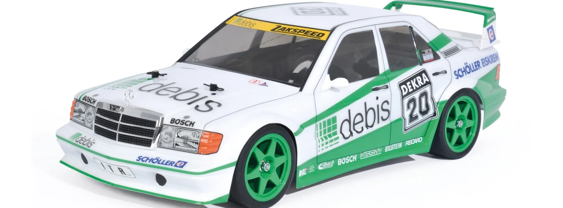 TAMIYA 58656 Mercedes-Benz 190E debis Zakspeed TT-01E | RC Auto Bausatz 1:10
