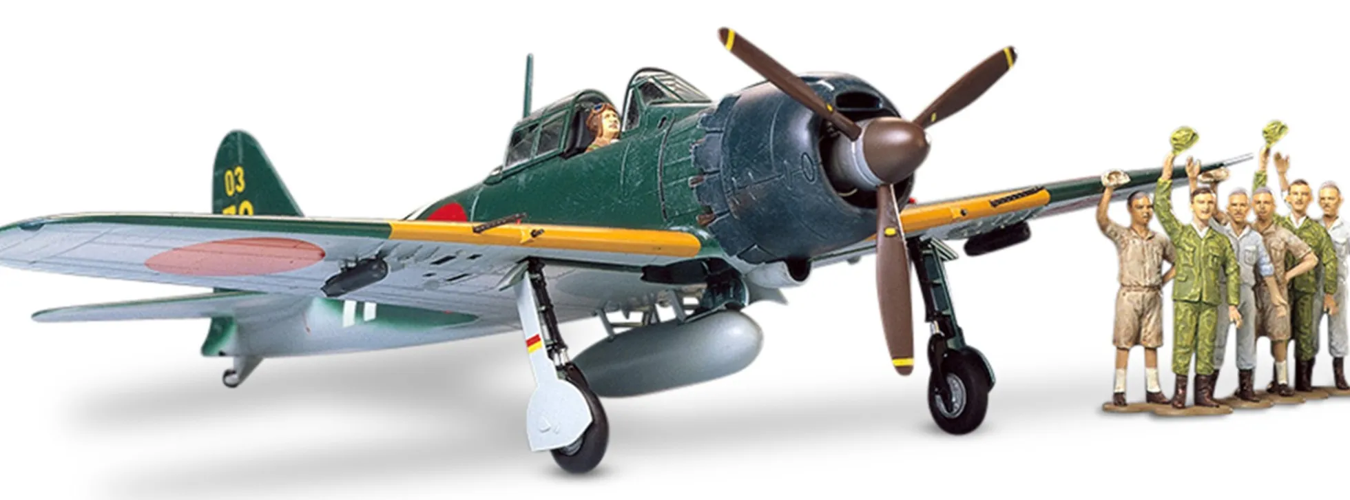 TAMIYA 61027 Mitsubishi A6M5c Zero Fighter | Flugzeug Bausatz 1:48