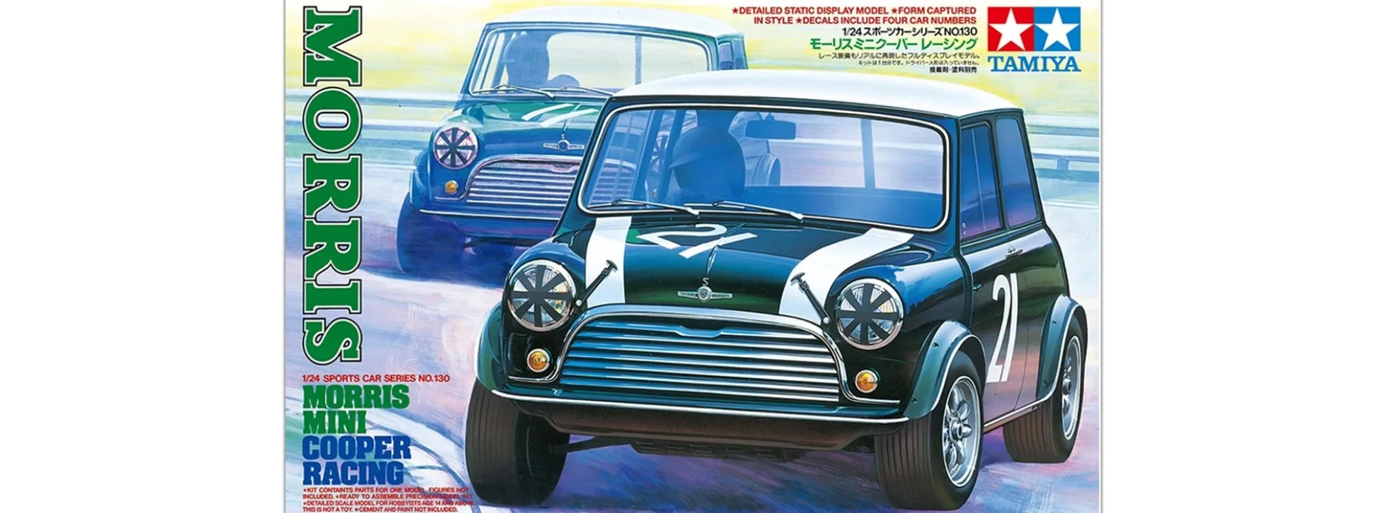 TAMIYA 24130 Morris Mini Copper Racing | Auto Bausatz 1:24