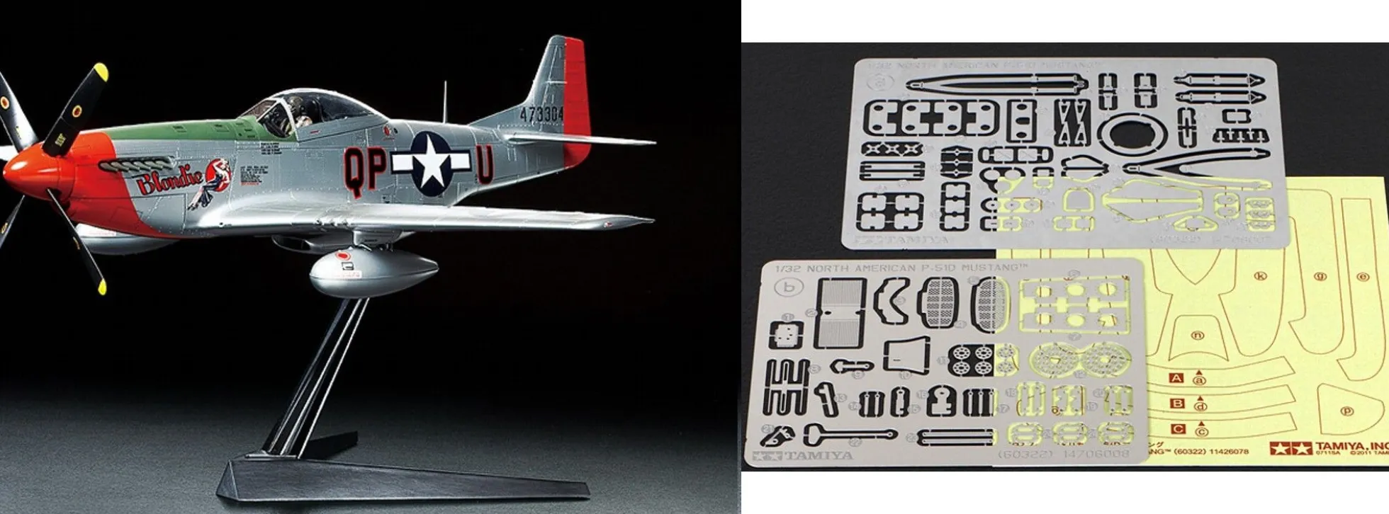 TAMIYA 60322 North American P-51D Mustang Flugzeug Bausatz 1:32