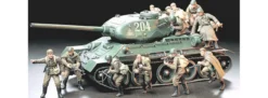 TAMIYA 35207 Russische Infanterie beim Angriff | 12 Figuren | Bausatz 1:35