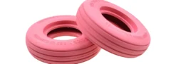 TAMIYA 319804625 Sand-Rillenreifen rosa vorne | 2 Stück | RC-Car Reifen 1:10
