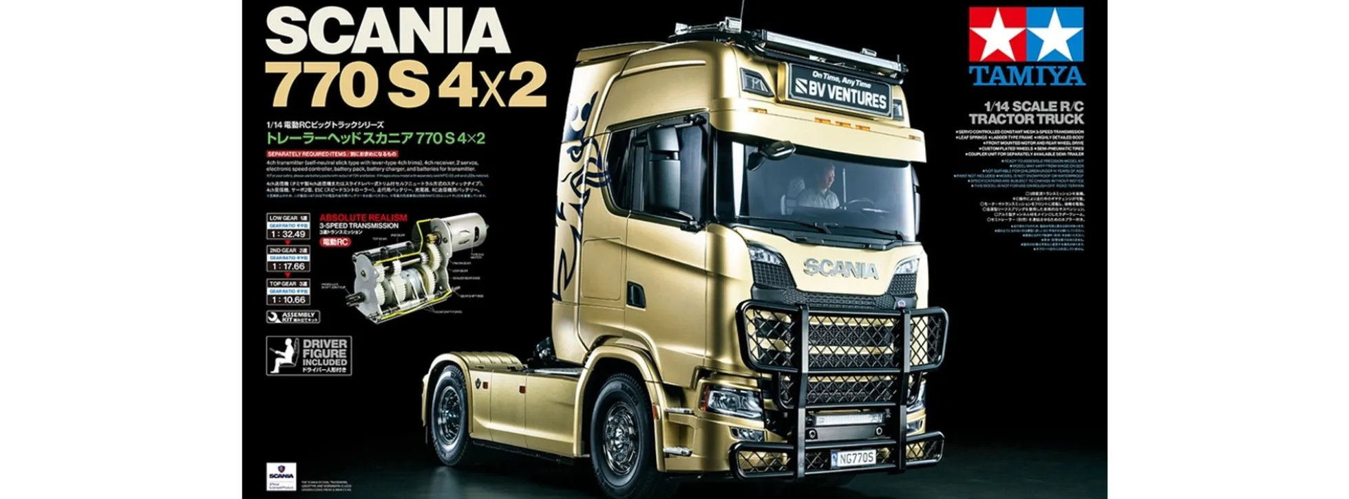 TAMIYA 56379 Scania 770 S 4x2 | RC LKW Bausatz 1:14