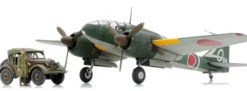 TAMIYA 25217 Set Mitsubishi Ki-46 III Typ 100 + 4x4 Kurogane | Militär Bausatz 1:48