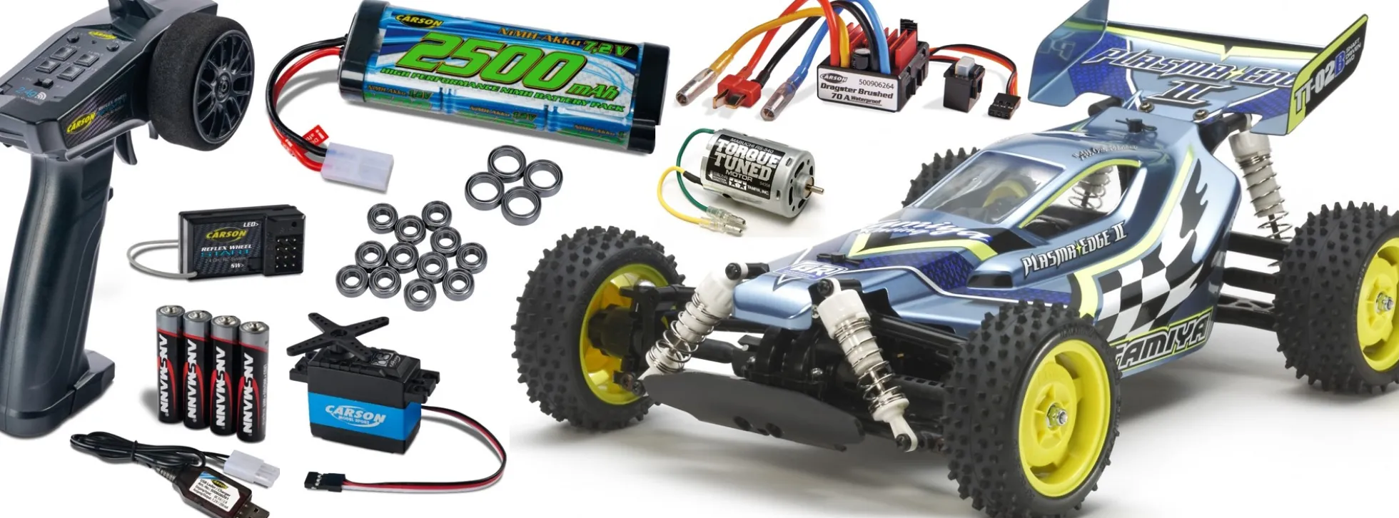 TAMIYA 58630SET1 Plasma Edge II TT-02B | Komplett RC Auto Bausatz 1:10