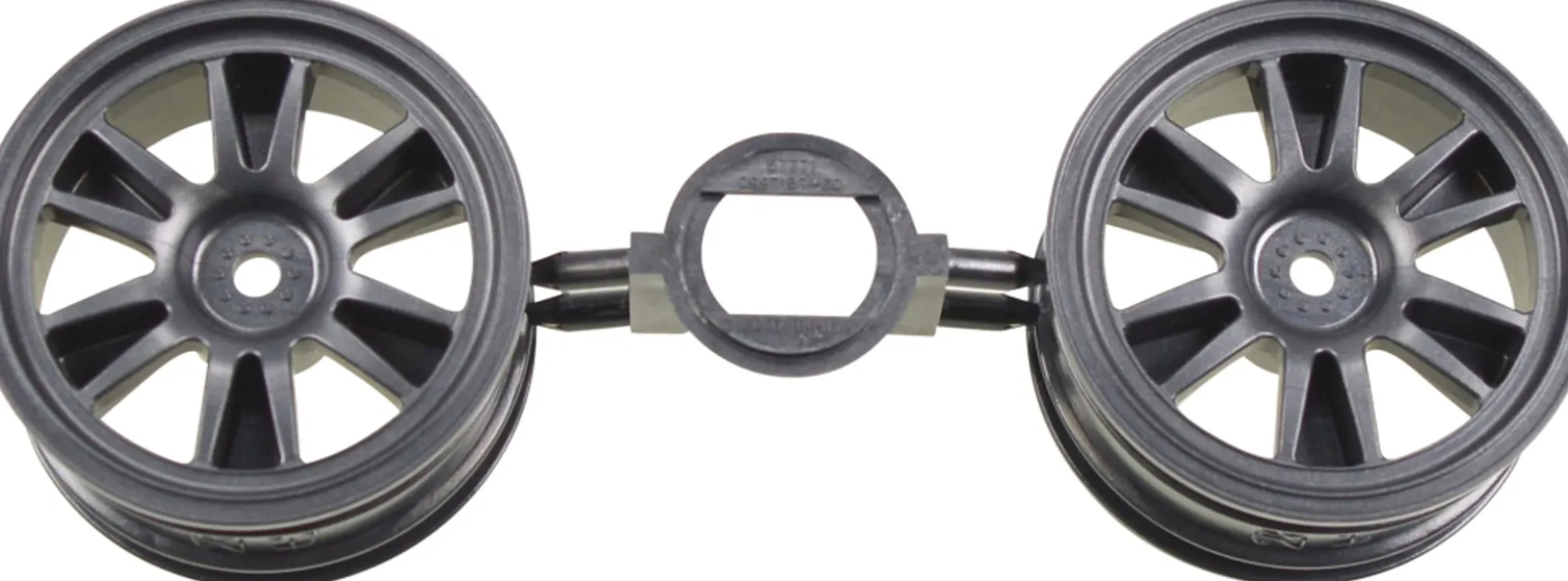 TAMIYA 310446216 12-Speichen Felgen gunmetal | Breite 26 mm | 2 Stück | für RC Autos 1:10