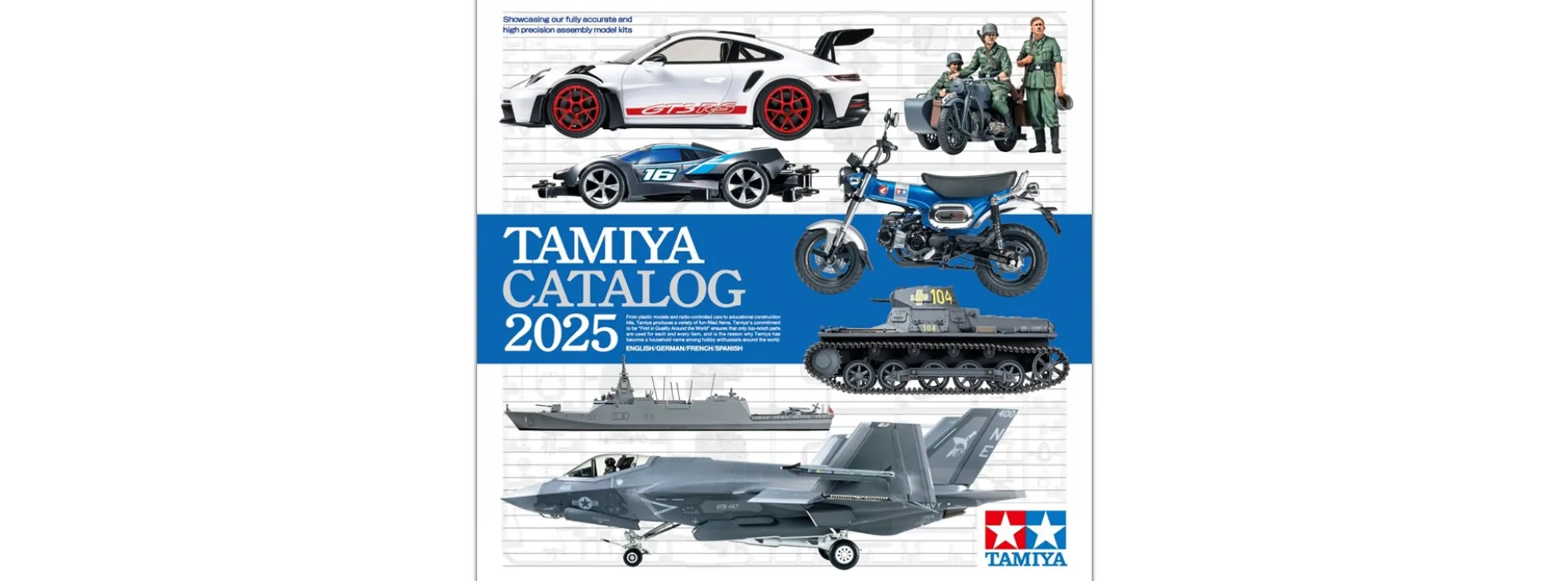 TAMIYA 64457 TAMIYA-Katalog 2025 GB/DE/F/E | Plastik- und RC-Modellbau