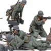 TAMIYA 35386 5-tlg. Set Figuren Deutsche MG Truppen | Militär Bausatz 1:35